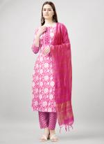 Rayon Pink Festival Wear Printed Readymade Straight Suit